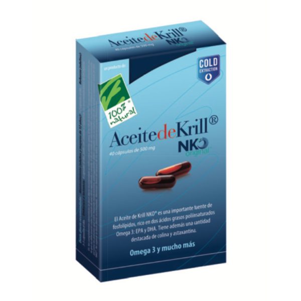 Aceite de Krill NKO · 100% Natural · 40 cápsulas