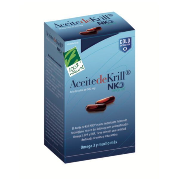 Aceite de Krill NKO · 100% Natural · 80 cápsulas