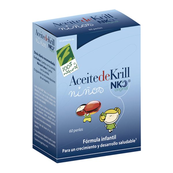 Aceite de Krill NKO® Niños · 100% Natural · 60 perlas