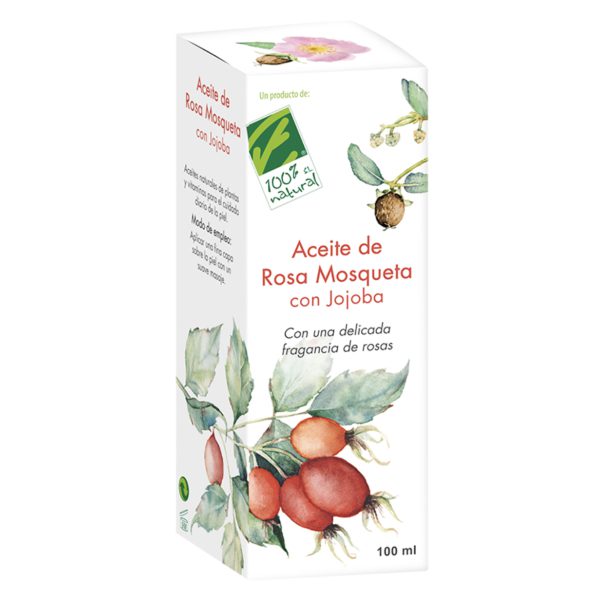 Aceite de Rosa Mosqueta con Jojoba · 100% Natural · 100 ml