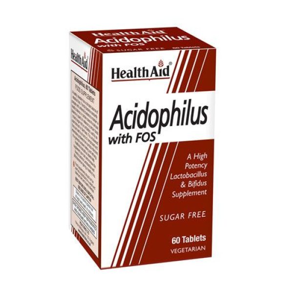 Acidophilus FOS · Health Aid · 60 comprimidos