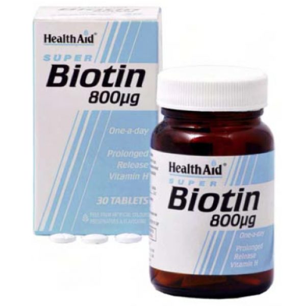 Biotina · Health Aid · 30 comprimidos