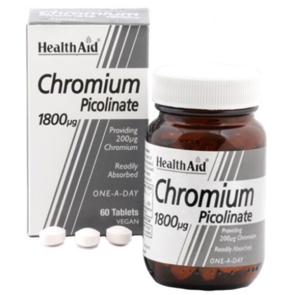 Cromo Picolinato · Health Aid · 60 comprimidos