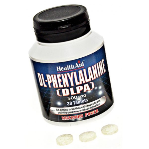 DLPA (DL-Fenilalanina) · Health Aid · 30 comprimidos