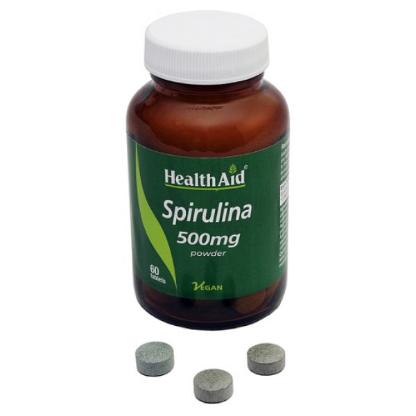 Espirulina 500 mg · Health Aid · 60 comprimidos