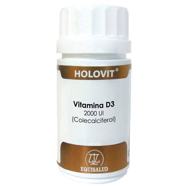 Holovit Vitamina D3 2.000 UI · Equisalud · 50 cápsulas