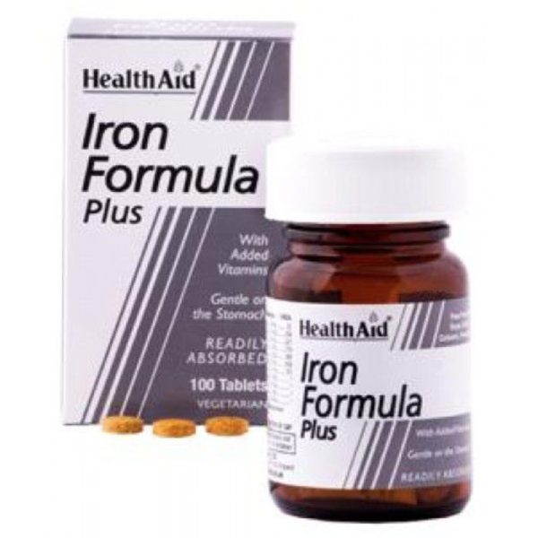 Iron Formula Plus (Hierro Complex) · Health Aid · 100 comprimidos
