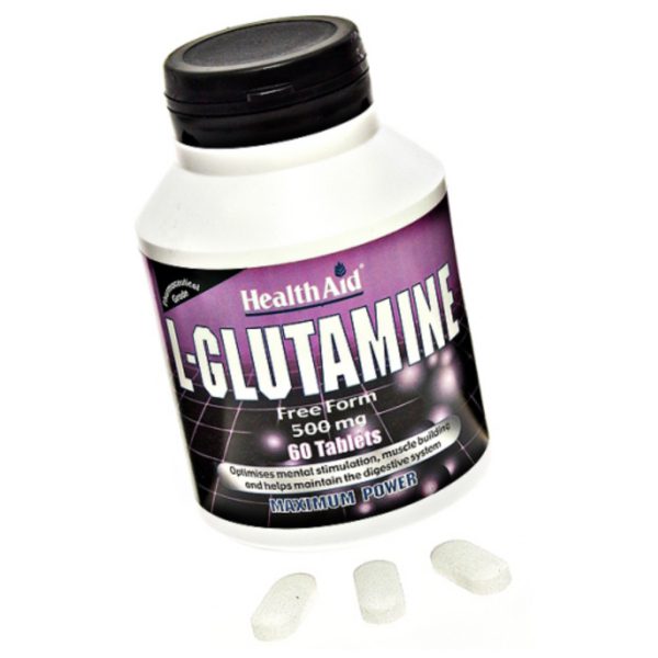 L-Glutamina 500 mg · Health Aid · 60 comprimidos