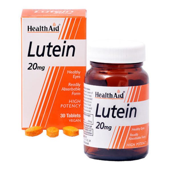 Luteína 20 mg · Health Aid · 30 comprimidos