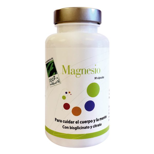 Magnesio · 100% Natural · 90 cápsulas