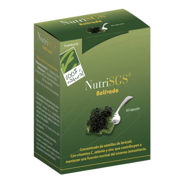 NutriSGS Activado · 100% Natural · 60 cápsulas