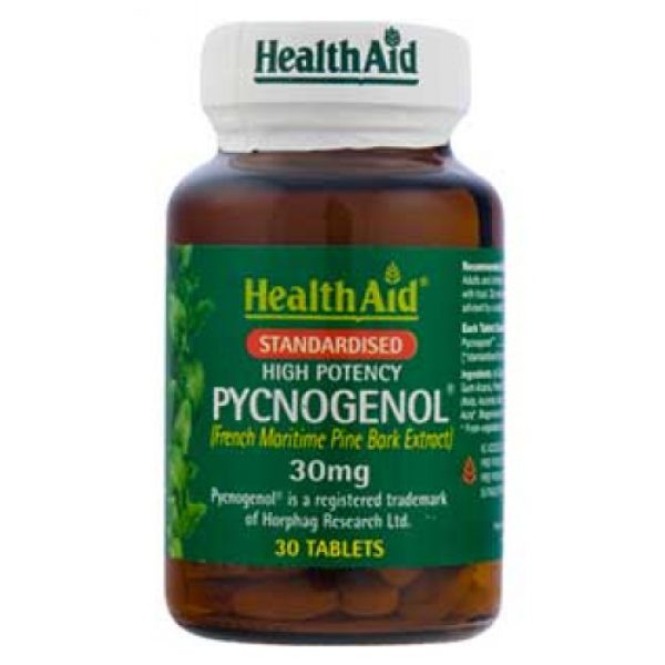 Pycnogenol · Health Aid · 30 comprimidos