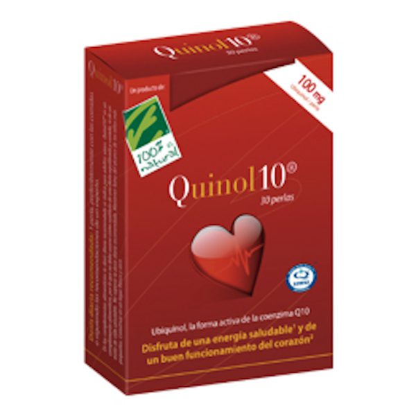Quinol 10 - 100 mg · 100% Natural · 30 perlas