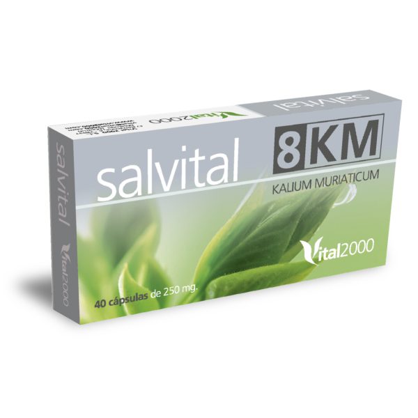 Salvital 8 KM - Kalium muriaticum · Vital 2000 · 40 cápsulas