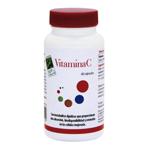 Vitamina C · 100% Natural · 60 cápsulas