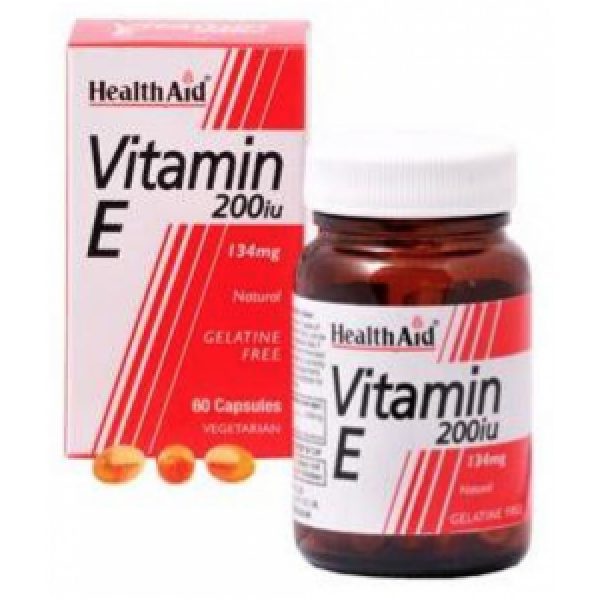 Vitamina E Natural 200 UI · Health Aid · 60 cápsulas