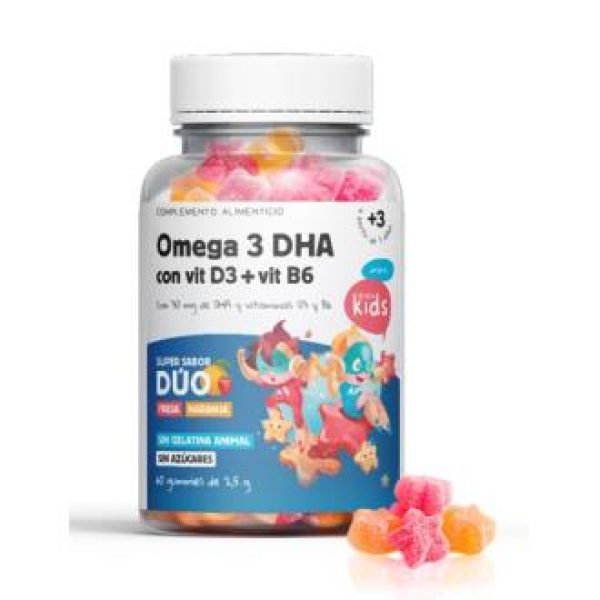 Herbora - Senda Kids Omega 3 Dha Con Vit D3+Vit B6 60Gummies