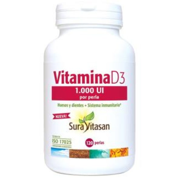 Sura Vitasan - Vitamina D3 1.000Ui 120Perlas.