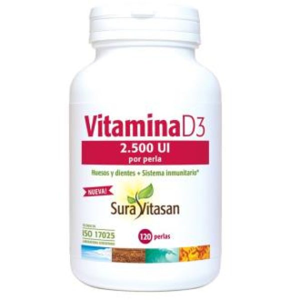 Sura Vitasan - Vitamina D3 2.500Ui 120Perlas.