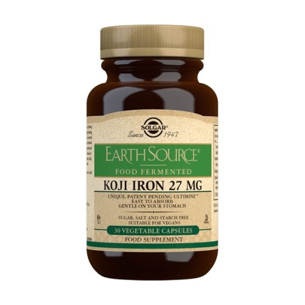 earth-source-koji-iron-hierro-fermentado-solgar-30-capsulas